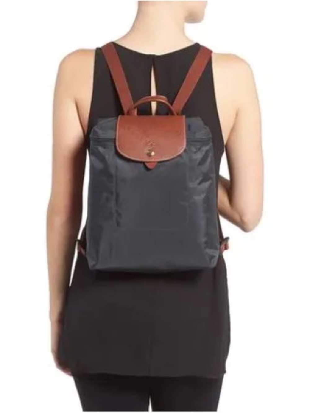 Longchamp Le Pliage Navy Backpack